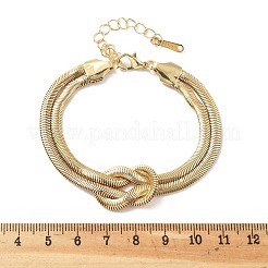 Браслеты из железной змеиной цепи для женщин BJEW-G744-01G-1