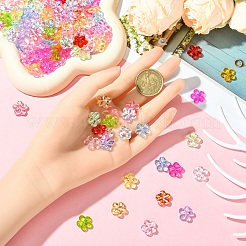 200 шт прозрачные акриловые бусины&nbsp;PACR-YW0001-47