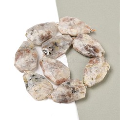 Натуральный Sunstone бисер пряди G-P548-B13-01