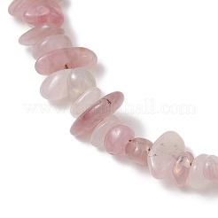 Регулируемые ожерелья из бусин из натурального розового кварца&nbsp;NJEW-JN05932