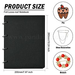 1 шт. блокнот с отрывными листами из фетра ST-CJ0036-001