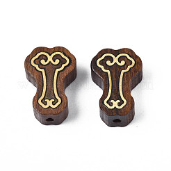 Природных шарики древесины WOOD-N013-004