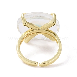 Лэмпворк злой глаз открытое кольцо на запястье RJEW-C051-01G-09