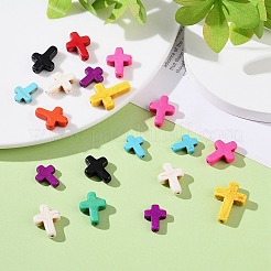 Синтетических нитей бирюзовые бусы TURQ-PH0002-01