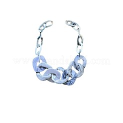 Модные ожерелья из овальных звеньев из смолы&nbsp;FS-WG8E51D-06