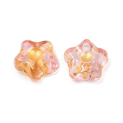 Гальванопокрытие и стеклянные бусины с золотым металлическим плетением EGLA-T029-02J