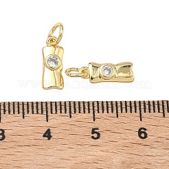 Латунные микропаве прозрачные кубические циркониевые подвески&nbsp;KK-B170-15G