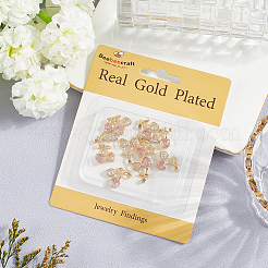 10шт латунные подвески из кубического циркония с микро-паве&nbsp;KK-BBC0019-45