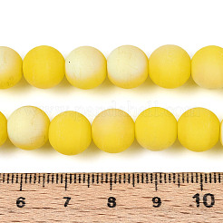 Нити из матовых непрозрачных стеклянных бусин&nbsp;LS-GLAA-T032-P10mm-MBB16