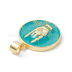 Подвески из латуни с эмалью в стойку&nbsp;KK-B065-03G