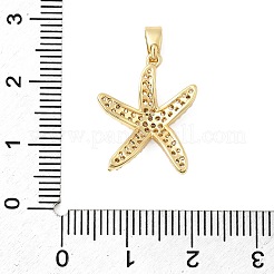 Латунные микропаве прозрачные подвески с фианитом&nbsp;KK-G542-02G-02