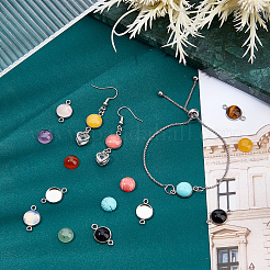 Набор для самостоятельного изготовления кулона из плоского круглого камня DIY-CA0003-52