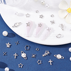 Кабошоны сплава 60шт 10 стиля&nbsp;DIY-PH0029-09