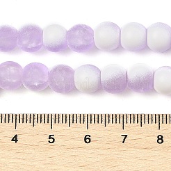 Матовое стекло треск бисер нитей GLAA-U001-6mm-M04