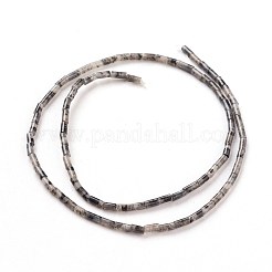 Натуральные черные бусины из ларвикита G-G783-13