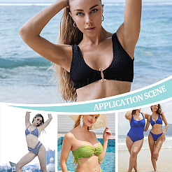 Зажимы для бикини из сплава 10 шт.&nbsp;FIND-NB0006-83G