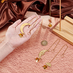 Луна Солнце латунный кулон украшение&nbsp;HJEW-OC00021