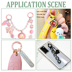 20 шт. 10-цветное УФ-покрытие из цинкового сплава пружинные затворные кольца&nbsp;FIND-HY0002-98