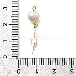 Подвески из латуни и натурального жемчуга KK-Z093-35G