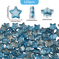 120шт ручной работы бусины лэмпворк LAMP-PA0001-15A
