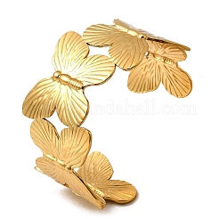 Браслеты-манжеты из нержавеющей стали 304 BJEW-L705-03G