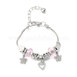 Сплав европейские бусины браслеты с подвесками BJEW-F495-12P