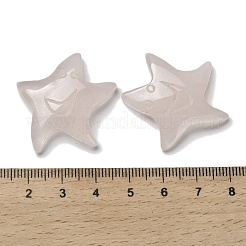 Натуральный розовый кварц резные кабошоны G-Q190-04B