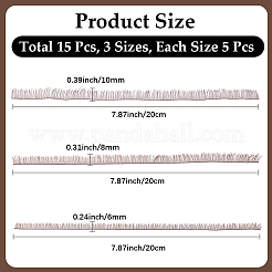 15шт 3 стиля плюшевые кукольные ресницы-полоски&nbsp;DOLL-CP0001-07B