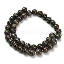 Бусы из натурального зеленого кианита&nbsp;G-H335-B02-10mm-AB