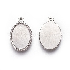 Подвеска-кабошон из нержавеющей стали 304&nbsp;LS-STAS-P231-31P