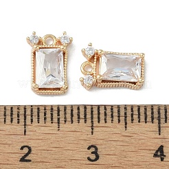 Латунные микро проложить кубический цирконий подвеска KK-H482-07G