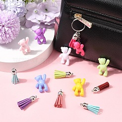 Наборы для изготовления брелока-подвески в виде медведя из акрила своими руками&nbsp;DIY-YW0013-17