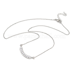 Подвеска в виде стручка гороха из латуни с имитацией жемчуга из АБС-пластика.&nbsp;NJEW-P347-01P