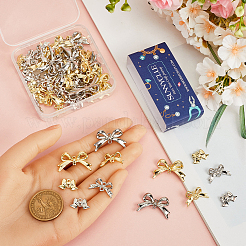 60 шт. 6-цветные подвески-соединители из сплава с покрытием стойки&nbsp;FIND-SC0011-09A