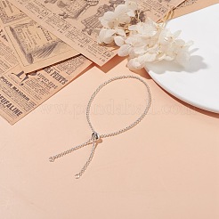 Изготовление браслета-слайдера из нержавеющей стали 304 Rolo Chain&nbsp;AJEW-JB01116-01