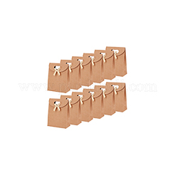 Прямоугольные подарочные пакеты из крафт-бумаги CON-WH0088-79