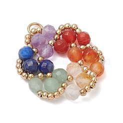 Подвески из натурального зеленого авантюрина PALLOY-TA00241-02