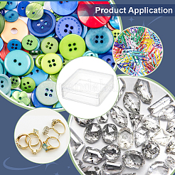 Квадратные акриловые ящики для хранения&nbsp;LS-CON-WH0125-10A