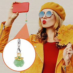 40шт 10 цвета стеклянные подвески GLAA-GA0001-96