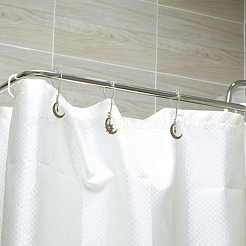 16 шт. 2 стильных железных кольца для занавески для душа для ванной комнаты HJEW-FH00117