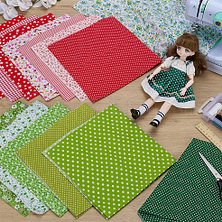 14 шт. 2-х цветная хлопковая ткань DIY-FG0007-94