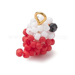 Подвески-птицы из стеклянных бусин&nbsp;PALLOY-MZ00971-04