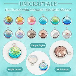 24шт 12 стиля подвески из смолы RESI-UN0001-05