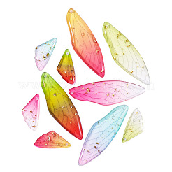 20 шт. 10 стильных подвески из прозрачной смолы&nbsp;RESI-TA0003-25D