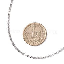 Женские ожерелья-цепочки панцирного плетения из нержавеющей стали 304 толщиной 2 мм&nbsp;NJEW-JN05560