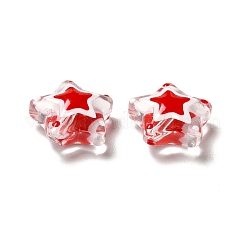 Стекло с эмалевыми бусинами LAMP-M011-01B