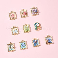 10шт 10 стиля подвески из сплава с эмалью&nbsp;ENAM-FS0003-27