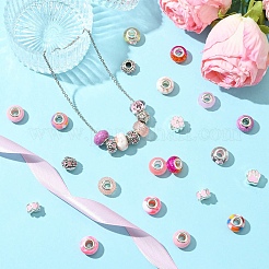 50шт смоляные европейские бусины&nbsp;RESI-CJC0050-01B