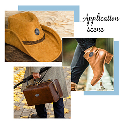 10 шт. овальные звездочки из цинкового сплава декоративные застежки для сумок FIND-FH0011-49AS