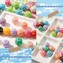 50 шт. Непрозрачные акриловые бусины OACR-SP0001-10